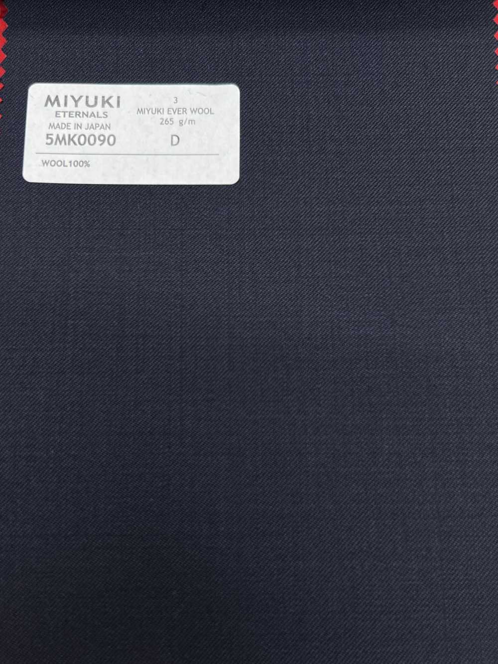 5MK0090 MIYUKI EVER WOOL (Miyuki Everwool) Màu Xanh Navy Vải Trơn Không Hoạ Tiết Miyuki Keori (Miyuki)