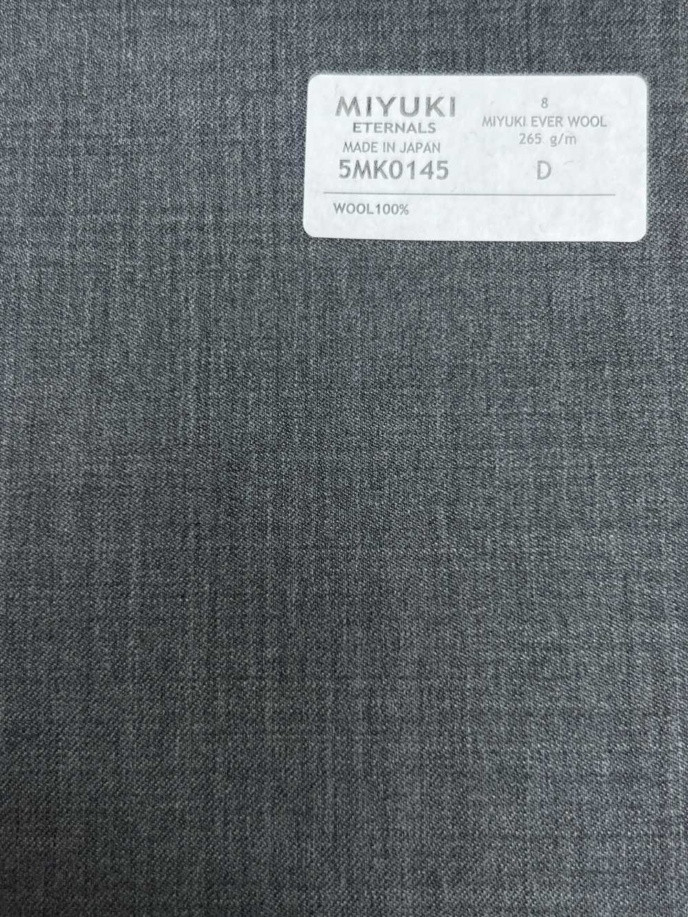 5MK0145 MIYUKI EVER WOOL (Miyuki Everwool) Vải Trơn Không Hoạ Tiết Xám Nhạt Trơn Miyuki Keori (Miyuki)