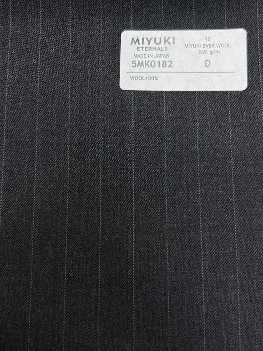 5MK0182 MIYUKI EVER WOOL Kẻ Sọc Than Xám[Vải] Miyuki Keori (Miyuki)