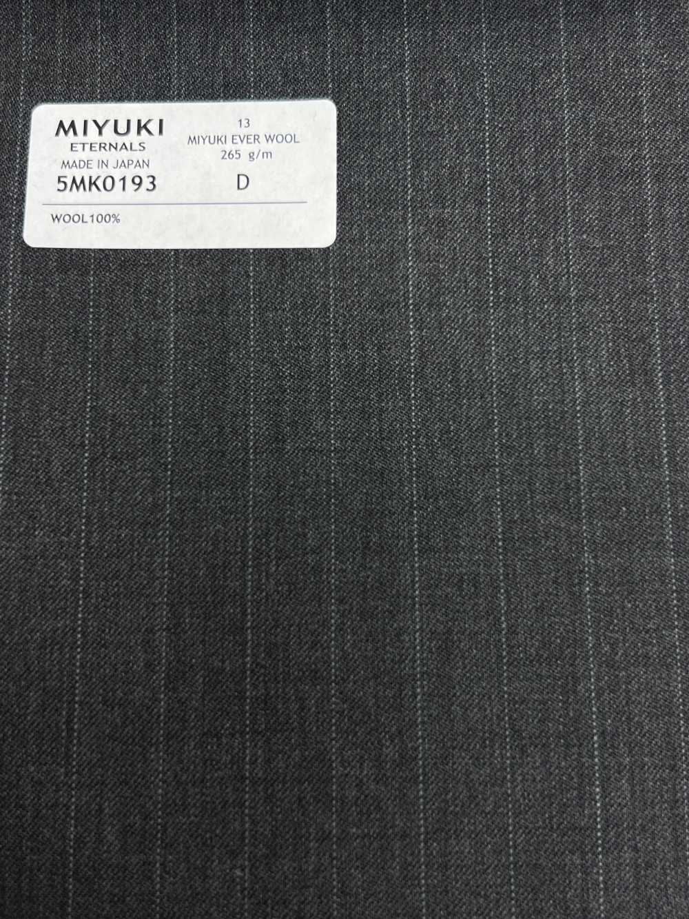 5MK0193 MIYUKI EVER WOOL Kẻ Sọc Xám[Vải] Miyuki Keori (Miyuki)