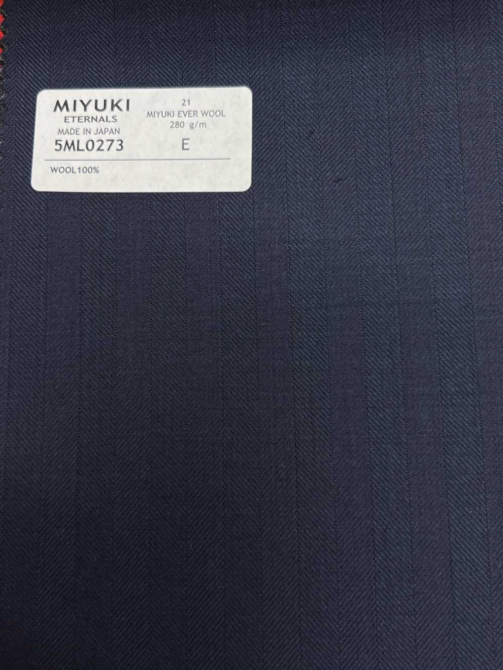 5ML0273 MIYUKI EVER WOOL Dệt Xương Cá Navy[Vải] Miyuki Keori (Miyuki)