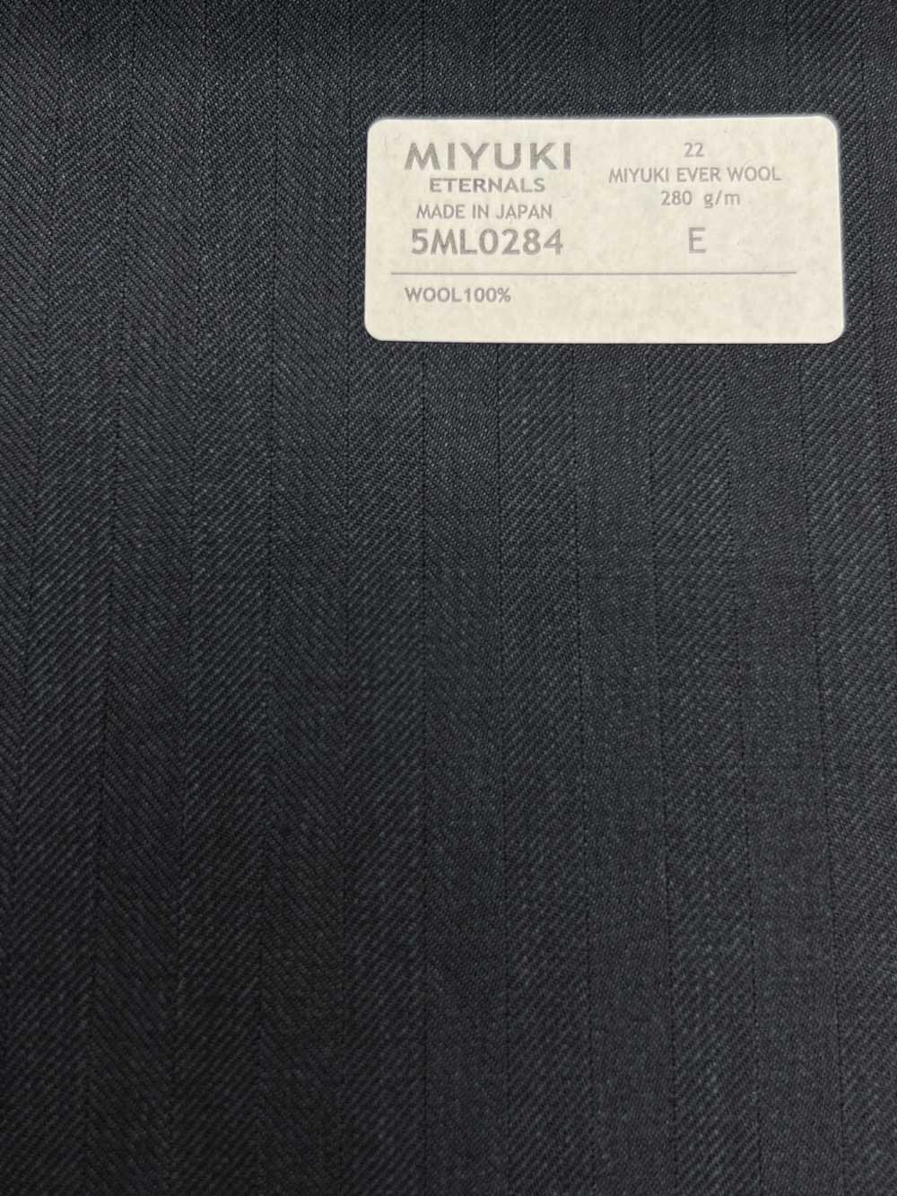 5ML0284 MIYUKI EVER WOOL (Miyuki Everwool) Màu Xanh Dệt Xương Cá[Vải] Miyuki Keori (Miyuki)
