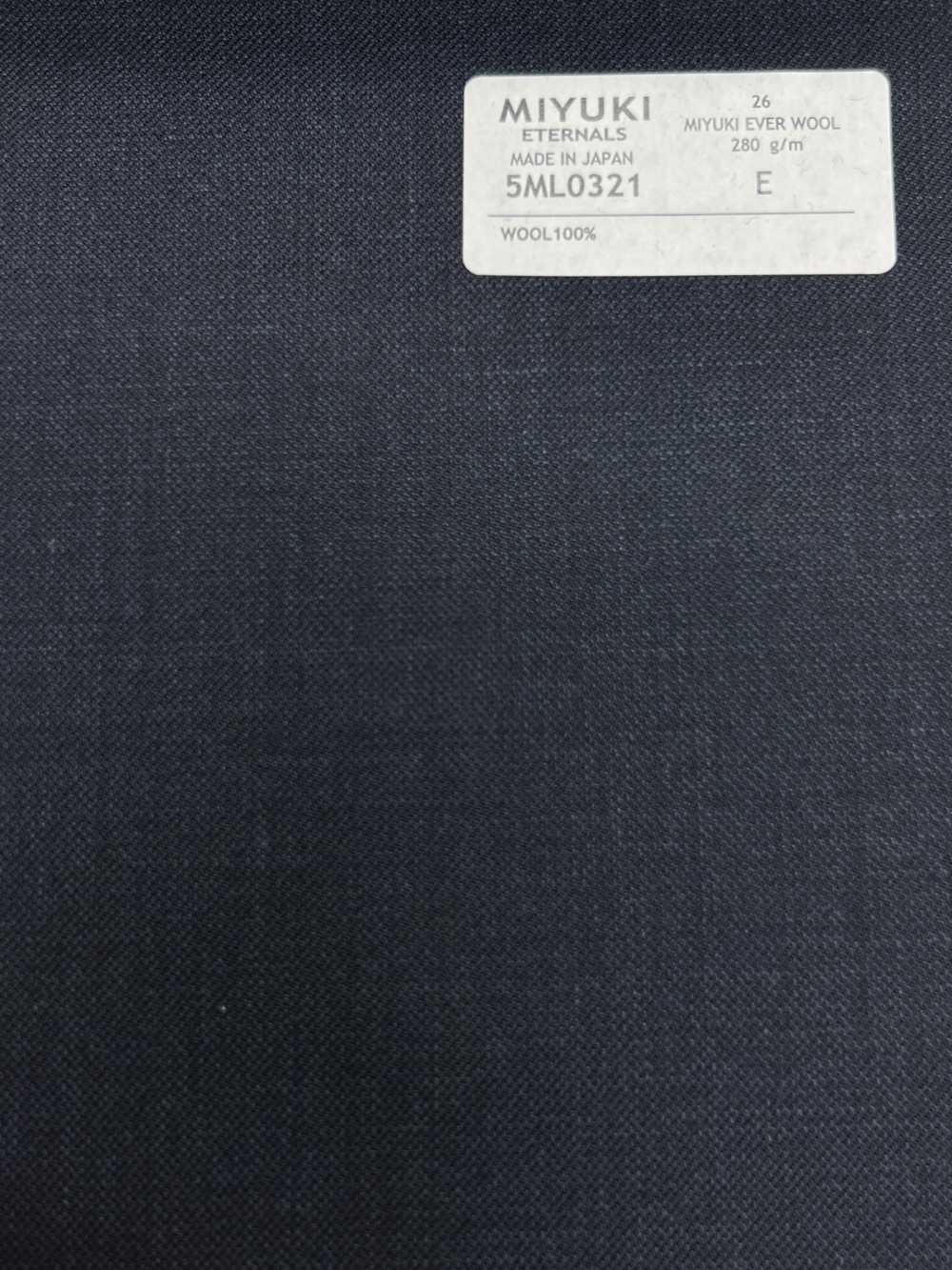 5ML0321 MIYUKI EVER WOOL (Miyuki Everwool) Màu Xanh Navy Vải Trơn Không Hoạ Tiết Miyuki Keori (Miyuki)