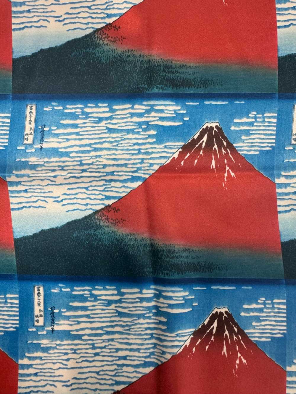TPS3002 Mẫu Lặp Lại Vải Lót In Hình Katsushika Hokusai