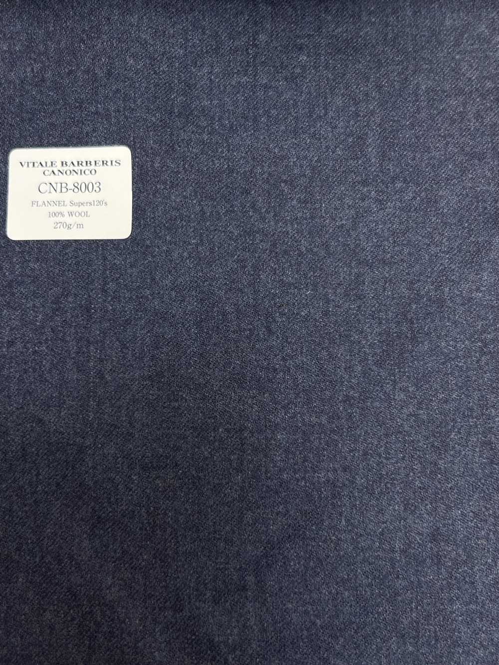 CNB8003 CANONICO Tiêu Chuẩn Flannel Super 120's Blue Vải Trơn Không Hoạ Tiết CANONICO