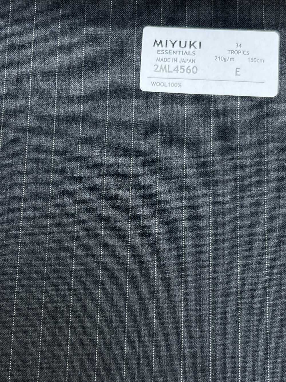 2ML4560 26SS Vải Miyuki MIYUKI Essentials TROPICS Sọc Xám Kẻ Sọc Miyuki Keori (Miyuki)