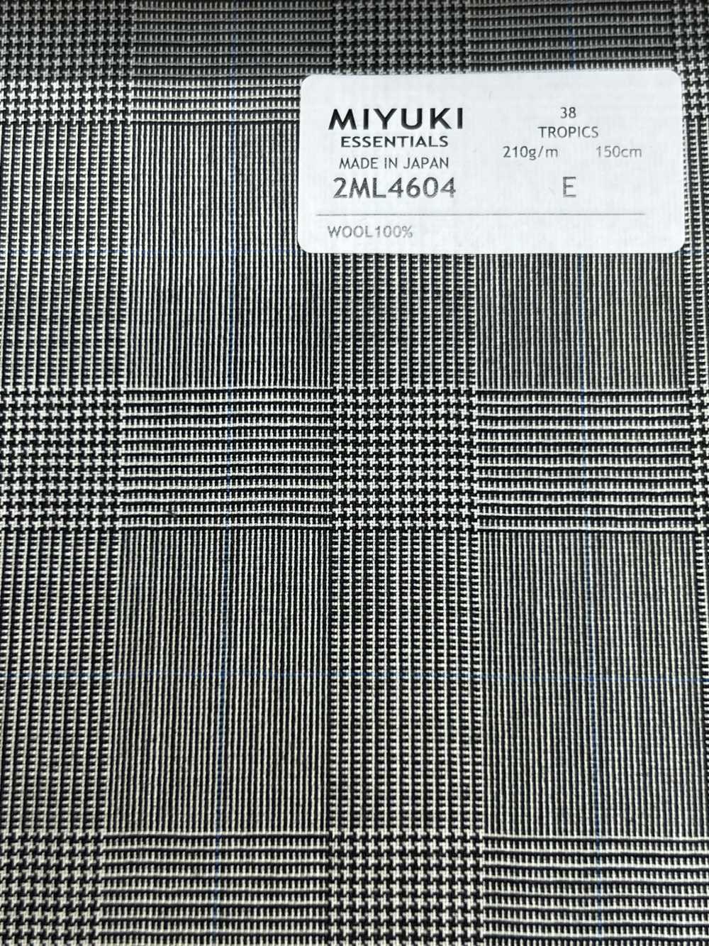 2ML4604 26SS Vải Miyuki MIYUKI Essentials TROPICS Màu Xám Nhạt Kẻ Caro Miyuki Keori (Miyuki)