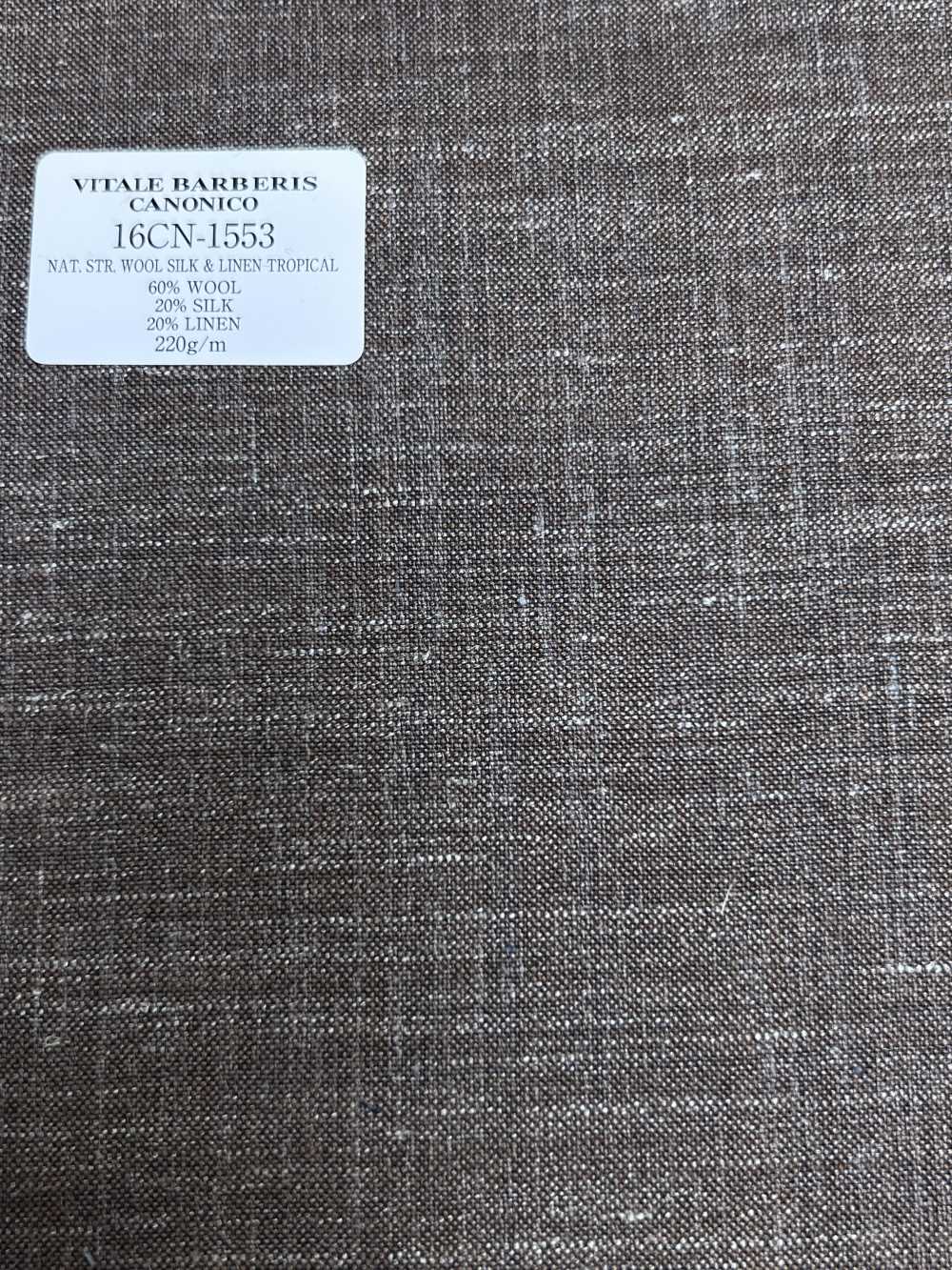 16CN1553 26SS VBC Vitale Barberis Canonico "SUPERSONIC" Vải Len, Lụa Và Lanh Co Giãn Tự Nhiên, Phong Cách Nhi CANONICO