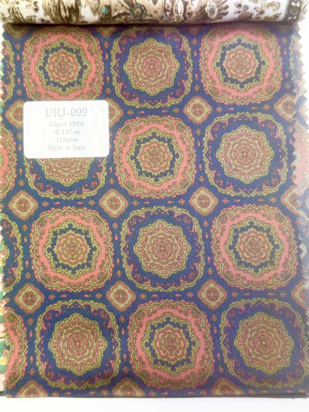 URJ-099 Sản Xuất Tại Ý, 100% Cupro Với Vải Lót In Hoa. TCS