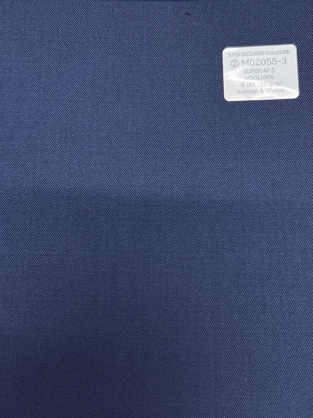 M02055-3 Dòng độc quyền KUNISHIMA1850 【SUPER EXCLUSIVE GABARDINE】 xanh lam trơn[Vải] Công Ty TNHH Kunishima