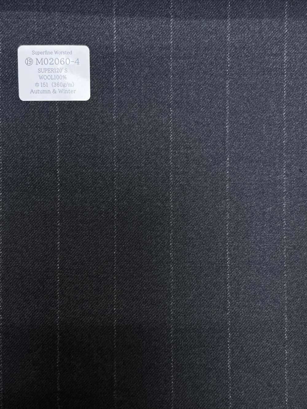 M02060-4 Dòng Sản Phẩm độc Quyền KUNISHIMA1850 【Sợi Len Siêu Mịn】 Kẻ Sọc Xám[Vải] Công Ty TNHH Kunishima