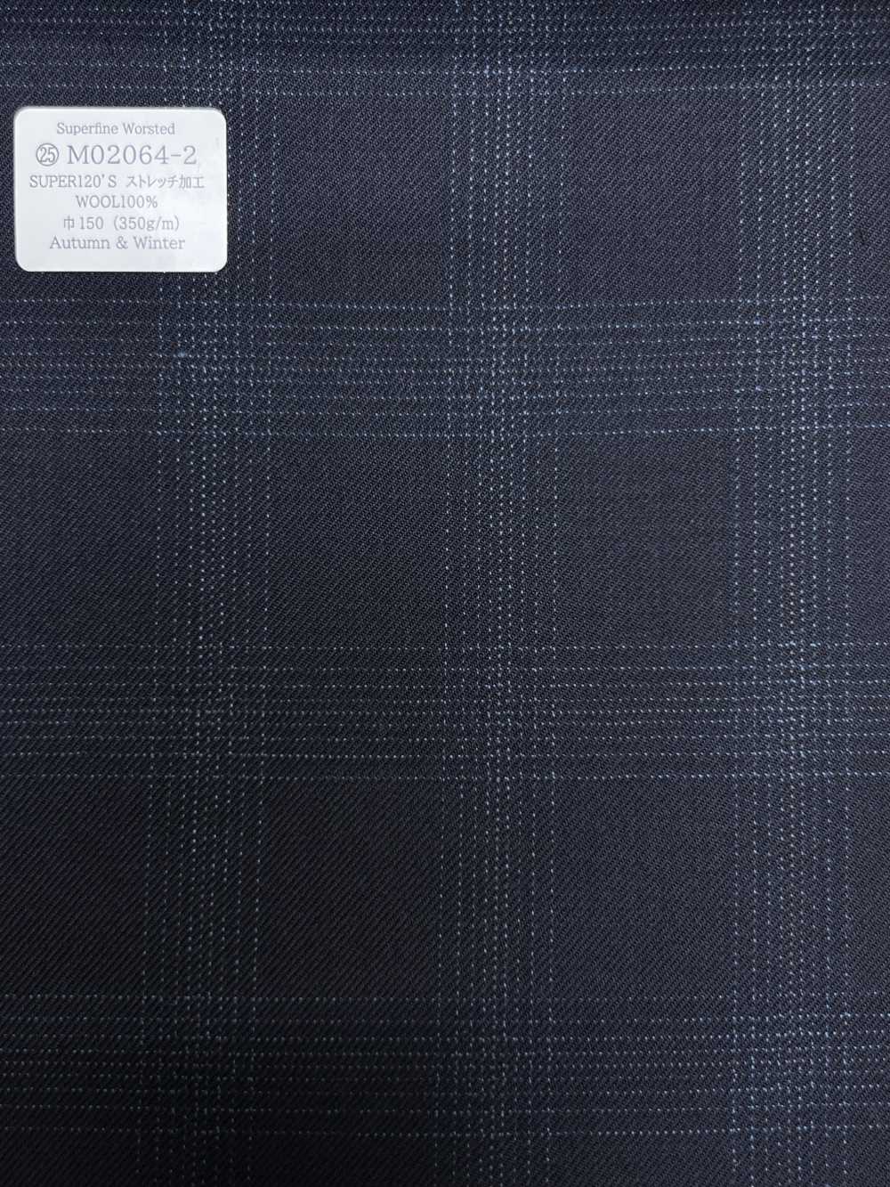 M02064-2 Dòng Sản Phẩm độc Quyền KUNISHIMA1850 【Sợi Len Siêu Mịn】 Kẻ Caro Kẻ Sọc Xanh Hải Quân[Vải] Công Ty TNHH Kunishima