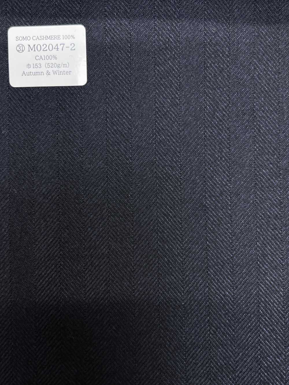 M02047-2 KUNISHIMA1850 Dòng độc Quyền [SOMO CASHMERE 100%] Dệt Xương Cá Cá Hải Quân[Vải] Công Ty TNHH Kunishima