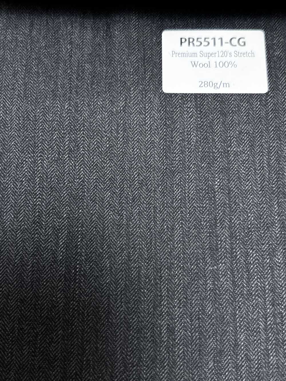 PR5511-CG Dòng cơ bản sản xuất tại Nhật Bản Premium Super120's co giãn trơn màu xám than[Vải] Hosoi Shoji Co., Ltd.