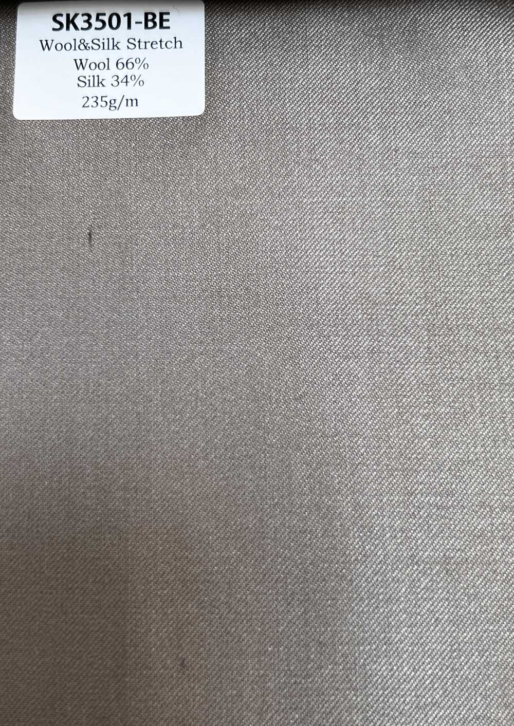 SK3501-BE Mẫu cơ bản vải lụa len co giãn nội địa màu be[Vải] Hosoi Shoji Co., Ltd.