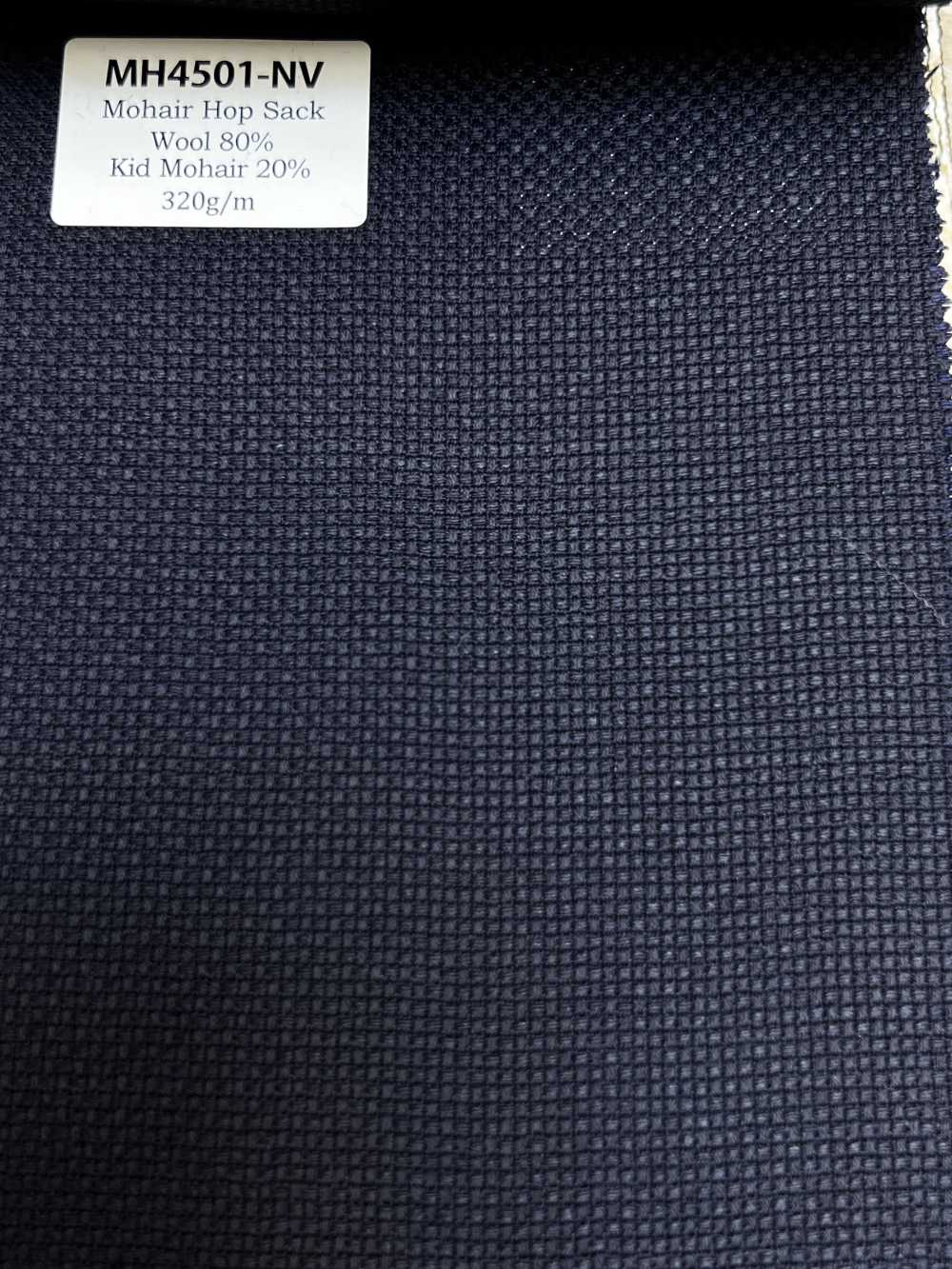 MH4501-NV Mẫu cơ bản vải hopsack mohair nội địa màu xanh navy[Vải]