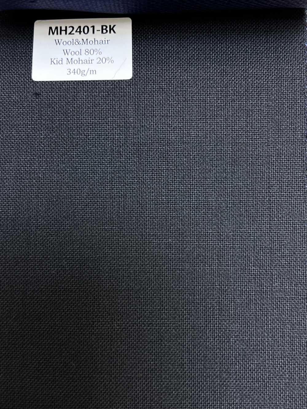 MH2401-BK Mẫu tiêu chuẩn hàng nội địa Nhật: wool mohair worsted (phong cách tonic) màu đen[Vải]