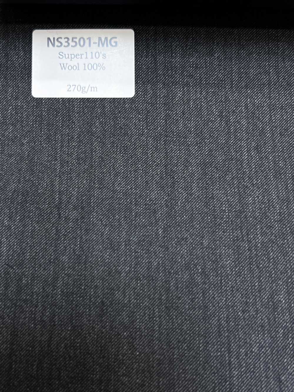 NS3501-MG Dòng cơ bản sản xuất tại Nhật Super110’s wool co giãn màu xám trung[Vải] Hosoi Shoji Co., Ltd.