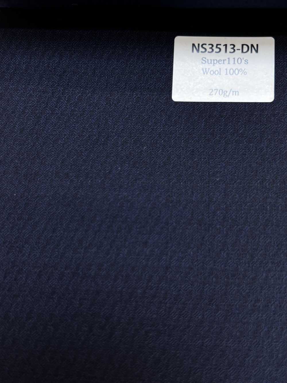NS3513-DN Mẫu kinh điển  Len co giãn Super110’s sản xuất tại Nhật Bản màu xanh navy đậm[Vải] Hosoi Shoji Co., Ltd.