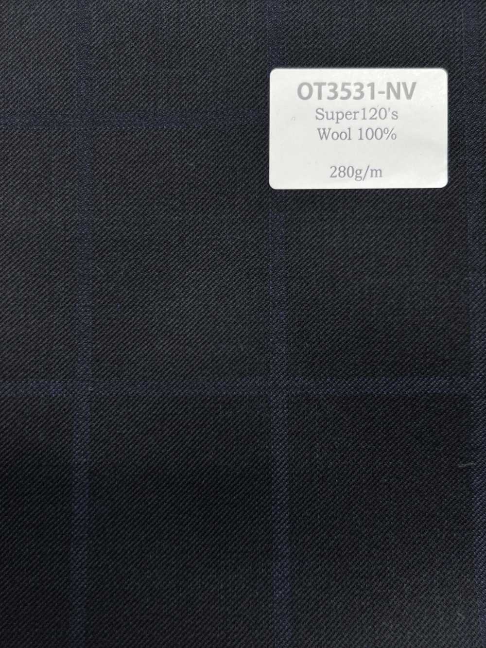 OT3531-NV Hàng cơ bản sản xuất tại Nhật Super120' sợi đơn W100 xanh navy[Vải]