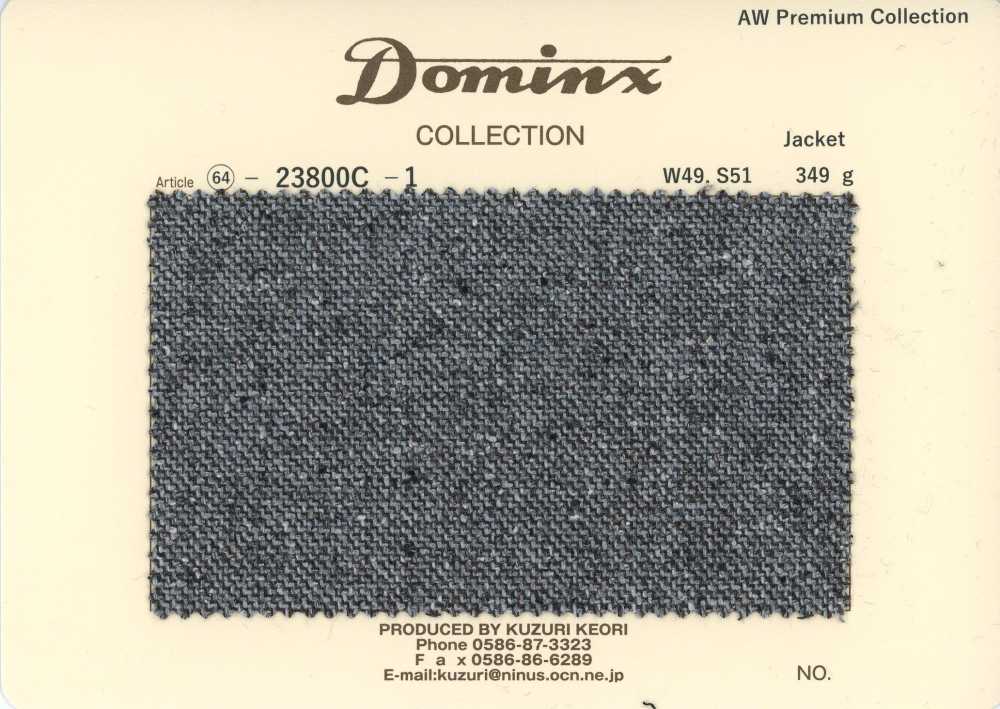 23800C-1 Áo khoác cơ bản len 100% DOMINX (Dominkusu) Bộ sưu tập cao cấp màu xám[Vải] Vải Len Kuzuri (DOMINX)