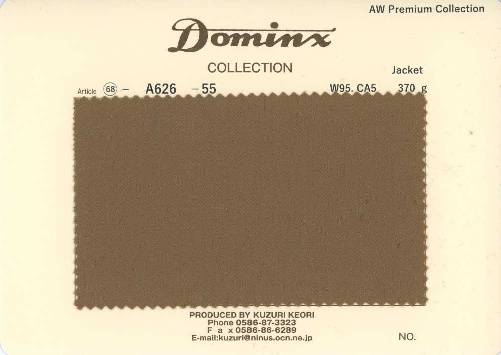 A626-55 Áo khoác tiêu chuẩn len 100% DOMINX (Dominks) bộ sưu tập cao cấp màu nâu[Vải] Vải Len Kuzuri (DOMINX)