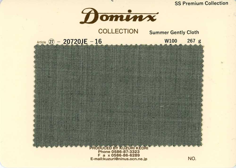 20720JE-16 SummerGentlyCloth Tiêu Chuẩn, 100% Len, DOMINX, Bộ Sưu Tập Cao Cấp, Màu Xanh Lá[Vải] Vải Len Kuzuri (DOMINX)