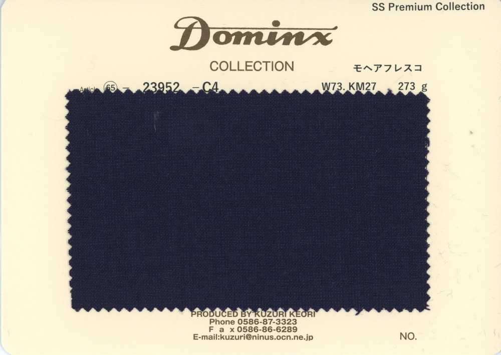 23952-C4 Dòng tiêu chuẩn Mohair Fresco Kid Mohair DOMINX Premium Collection xanh navy[Vải] Vải Len Kuzuri (DOMINX)