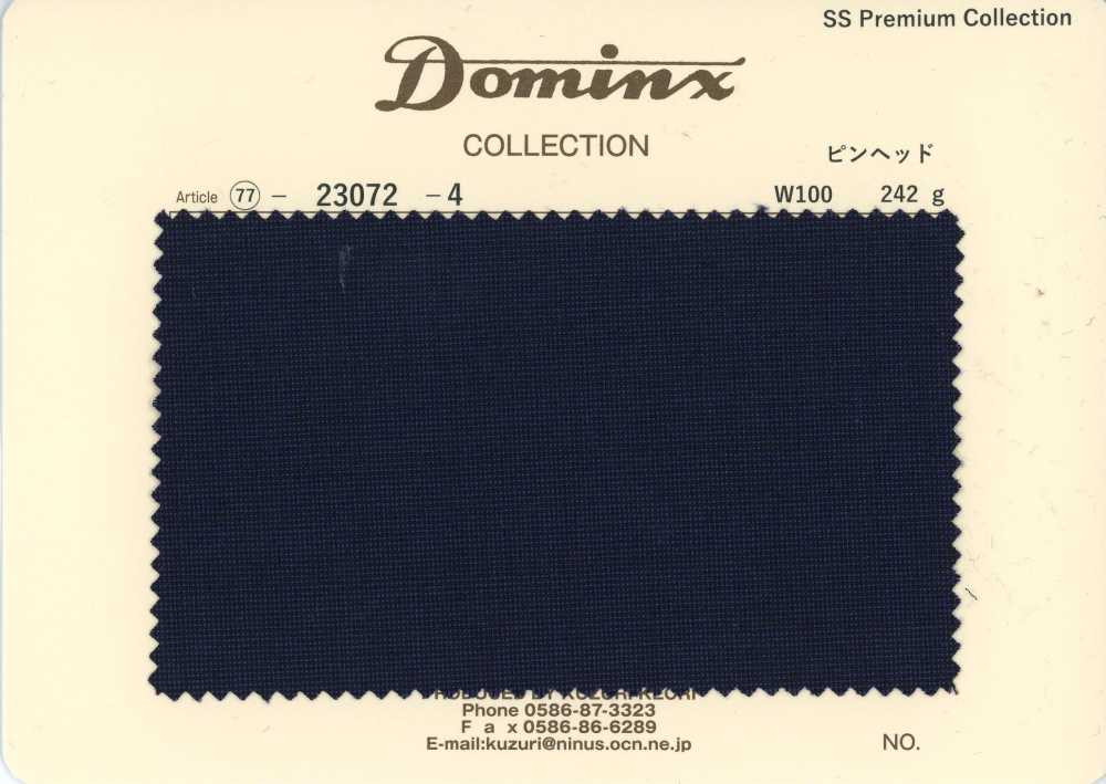 23072-4 Tiêu Chuẩn, Mohair Dê Con Vân Pinhead, DOMINX (Dominx), Bộ Sưu Tập Cao Cấp, Màu Xanh Navy[Vải] Vải Len Kuzuri (DOMINX)
