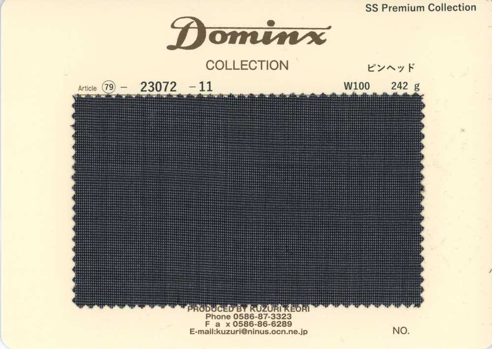 23072-11 Dòng cơ bản họa tiết pinhead kid mohair DOMINX bộ sưu tập cao cấp xám[Vải] Vải Len Kuzuri (DOMINX)