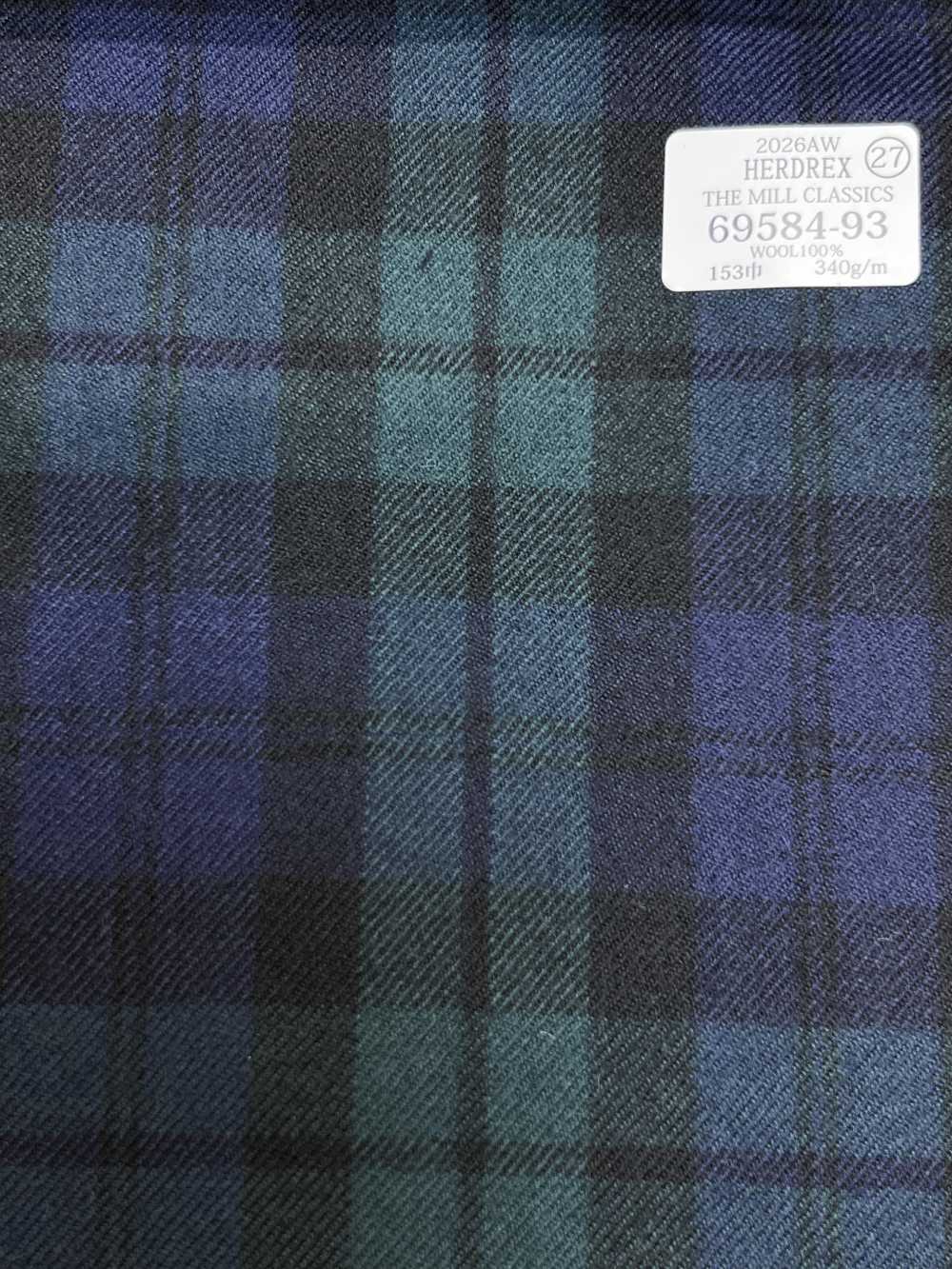 69584-93 26AW HERDREX 【THE MILL CLASSICS】 Mill Classics kẻ ca rô xanh lá[Vải] Công Ty TNHH Kunishima