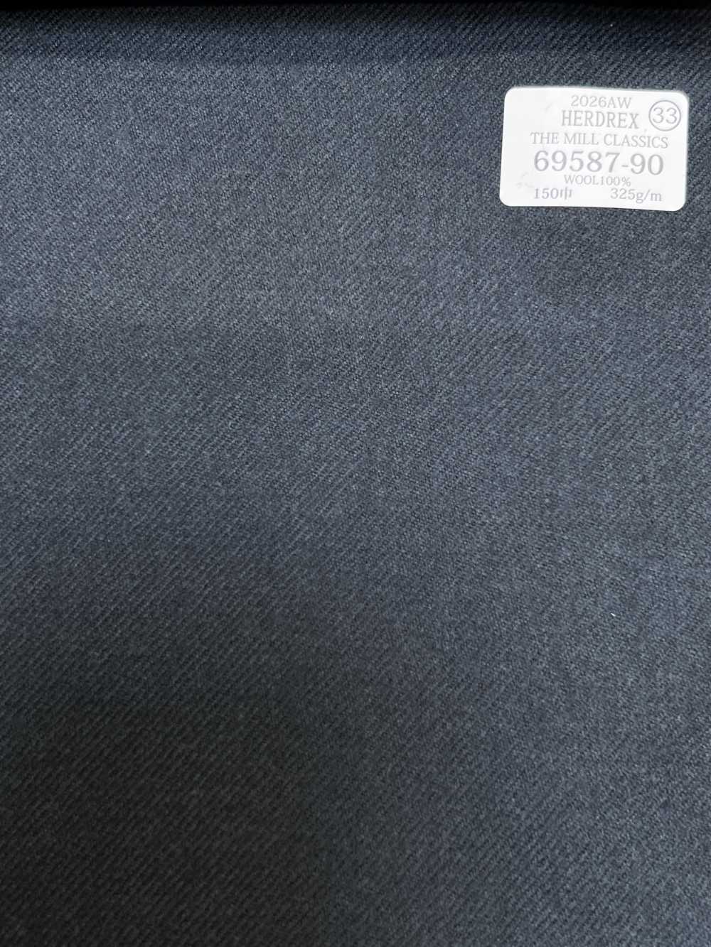69587-90 26AW HERDREX 【THE MILL CLASSICS】 Mill Classix trơn màu xanh khói[Vải] Công Ty TNHH Kunishima