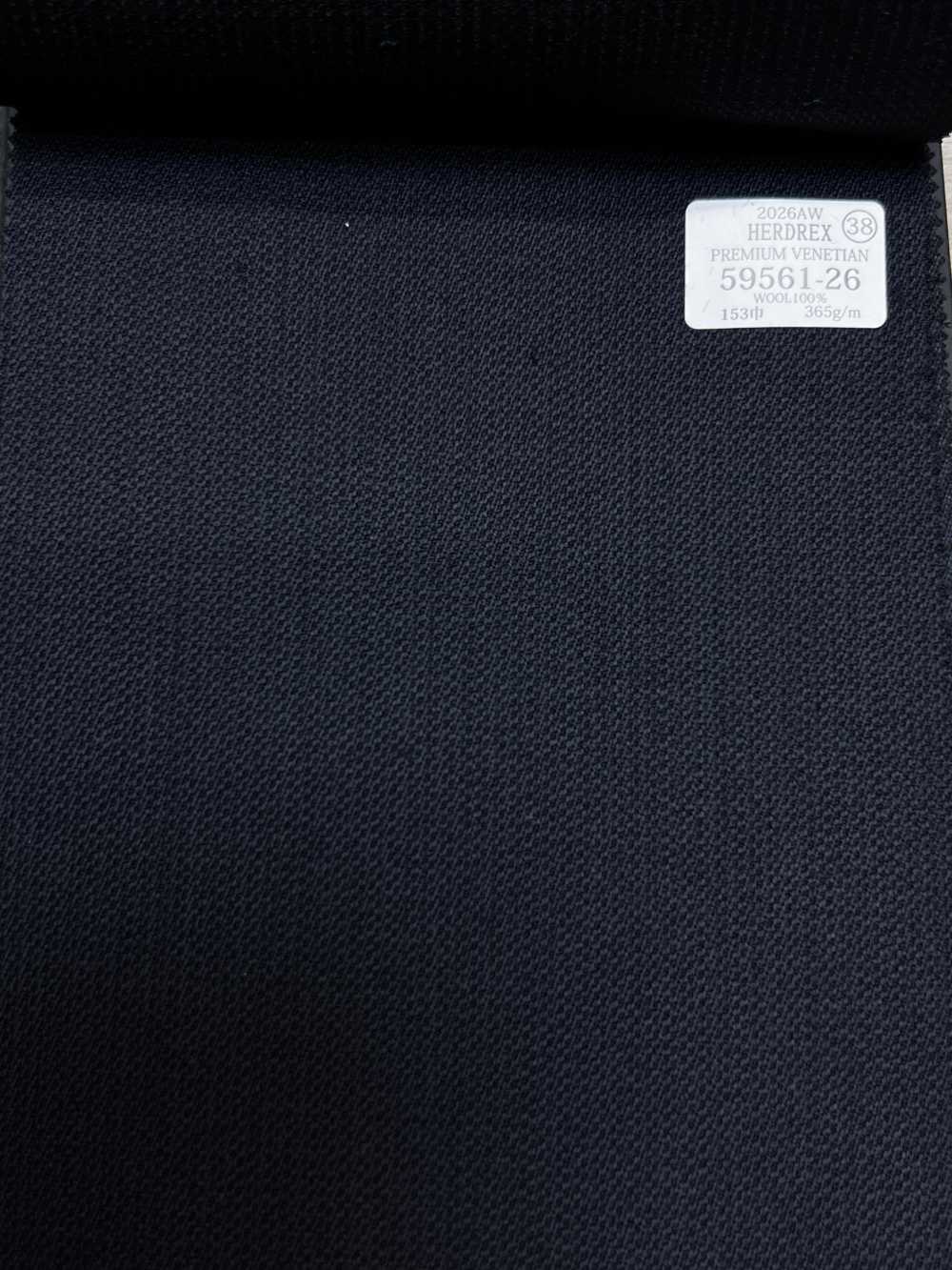 59561-26 26AW HERDREX 【PREMIUM VENETIAN】 Vải Venetian Cao Cấp Màu Xanh Navy Trơn Không Hoạ Tiết Công Ty TNHH Kunishima