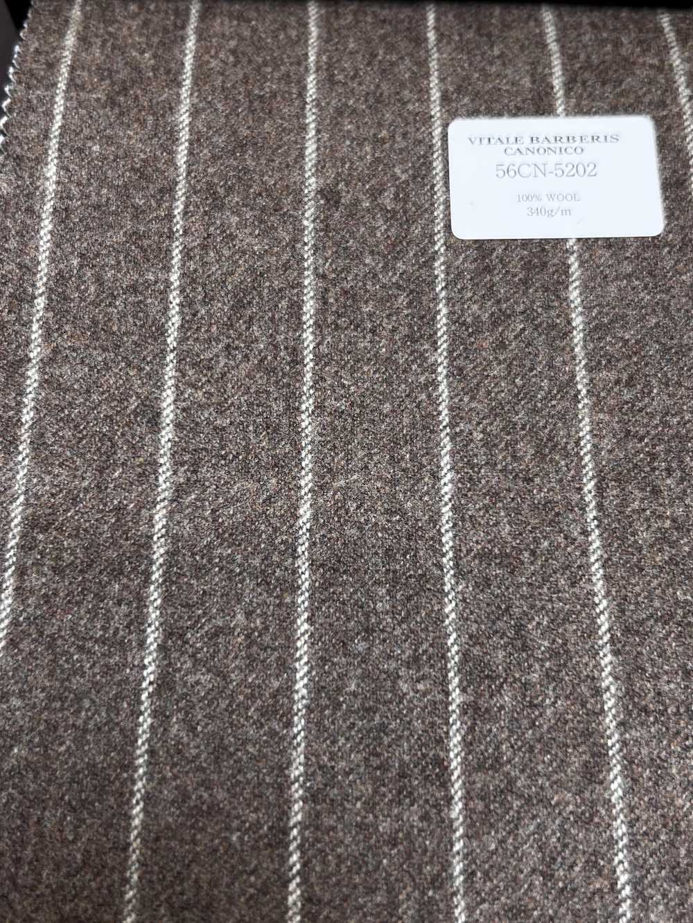 56CN5202 CANONICO flannel len nguyên bản nâu/beige sọc[Vải] CANONICO