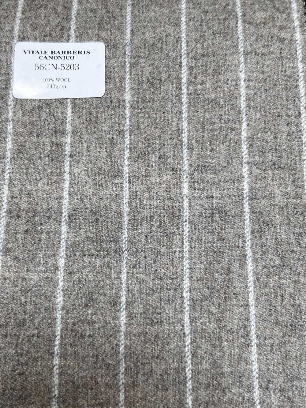 56CN5203 CANONICO FLANNEL LEN NGUYÊN BẢN be / sọc trắng ngà[Vải] CANONICO