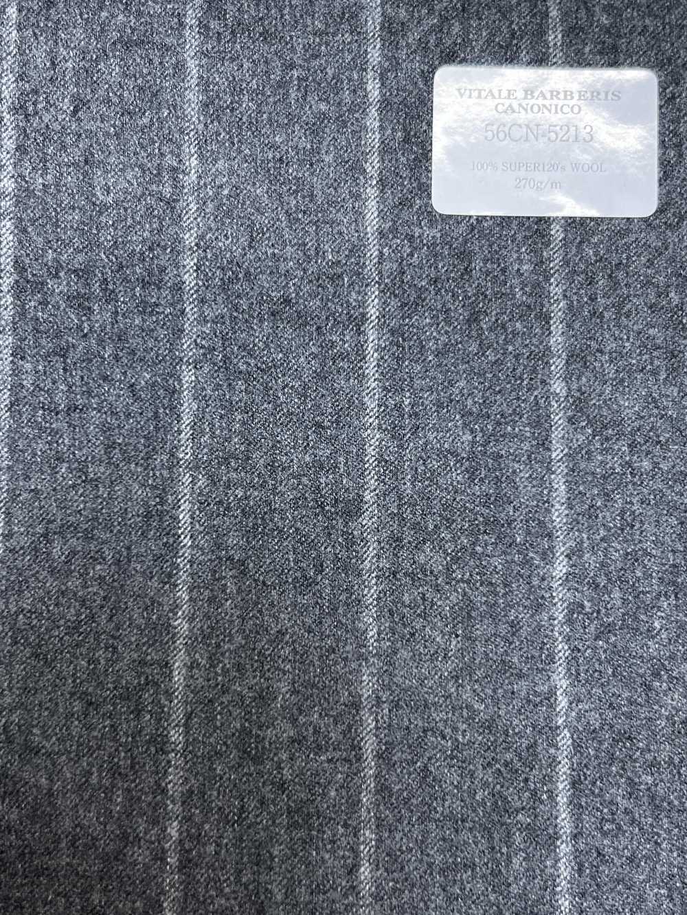 56CN5213 CANONICO Flannel cổ điển sọc xám nhạt[Vải] CANONICO