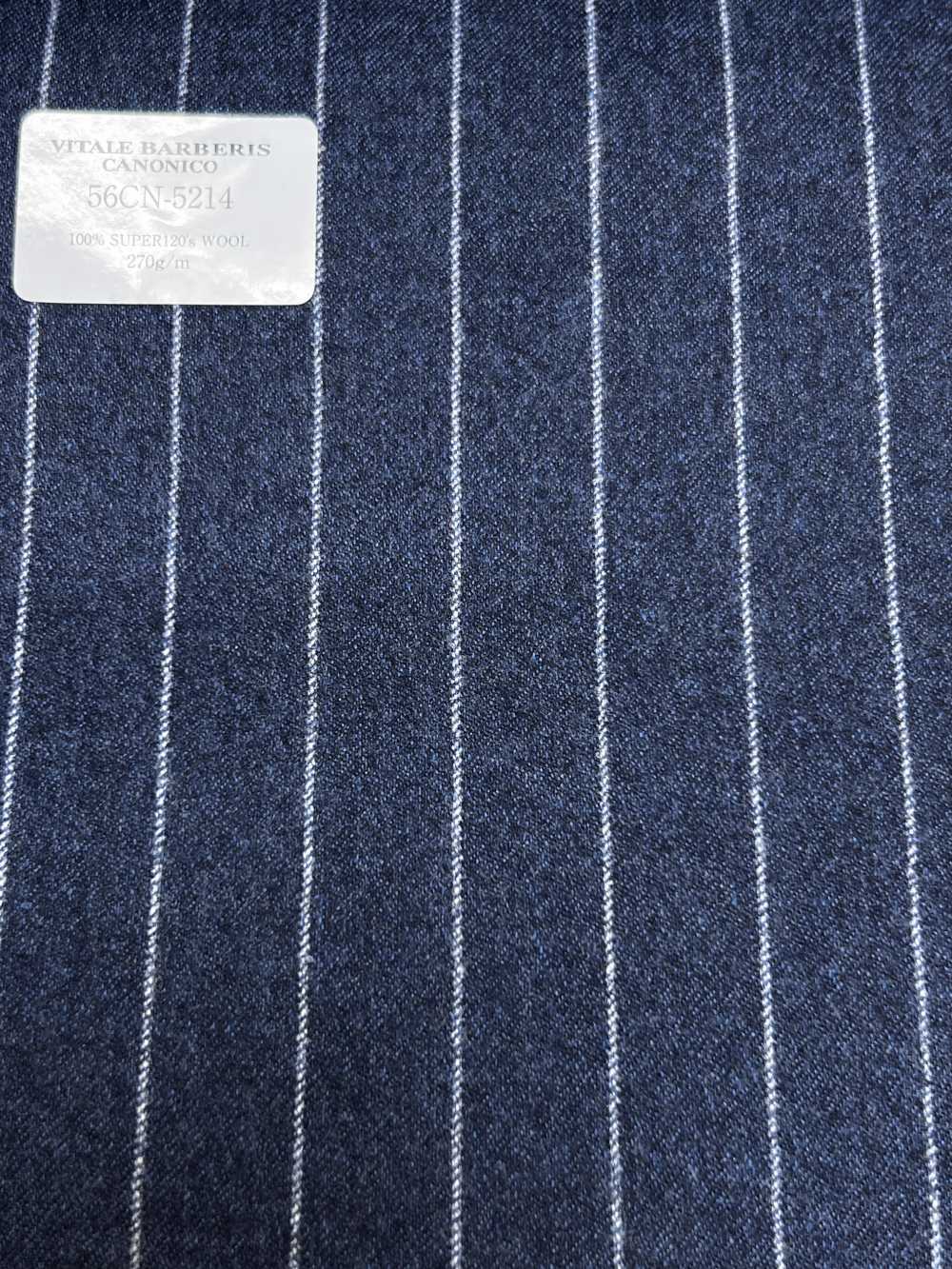 56CN5214 CANONICO vải flannel cổ điển sọc xanh[Vải] CANONICO