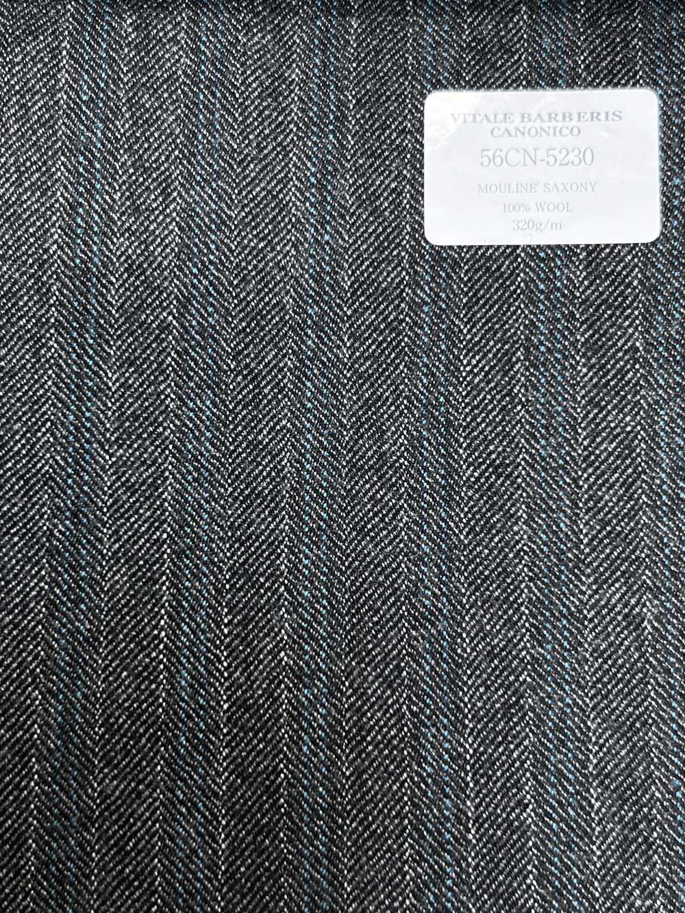 56CN5230 CANONICO 21 MOULINE SAXONY sọc xám/xanh ngọc lam[Vải] CANONICO