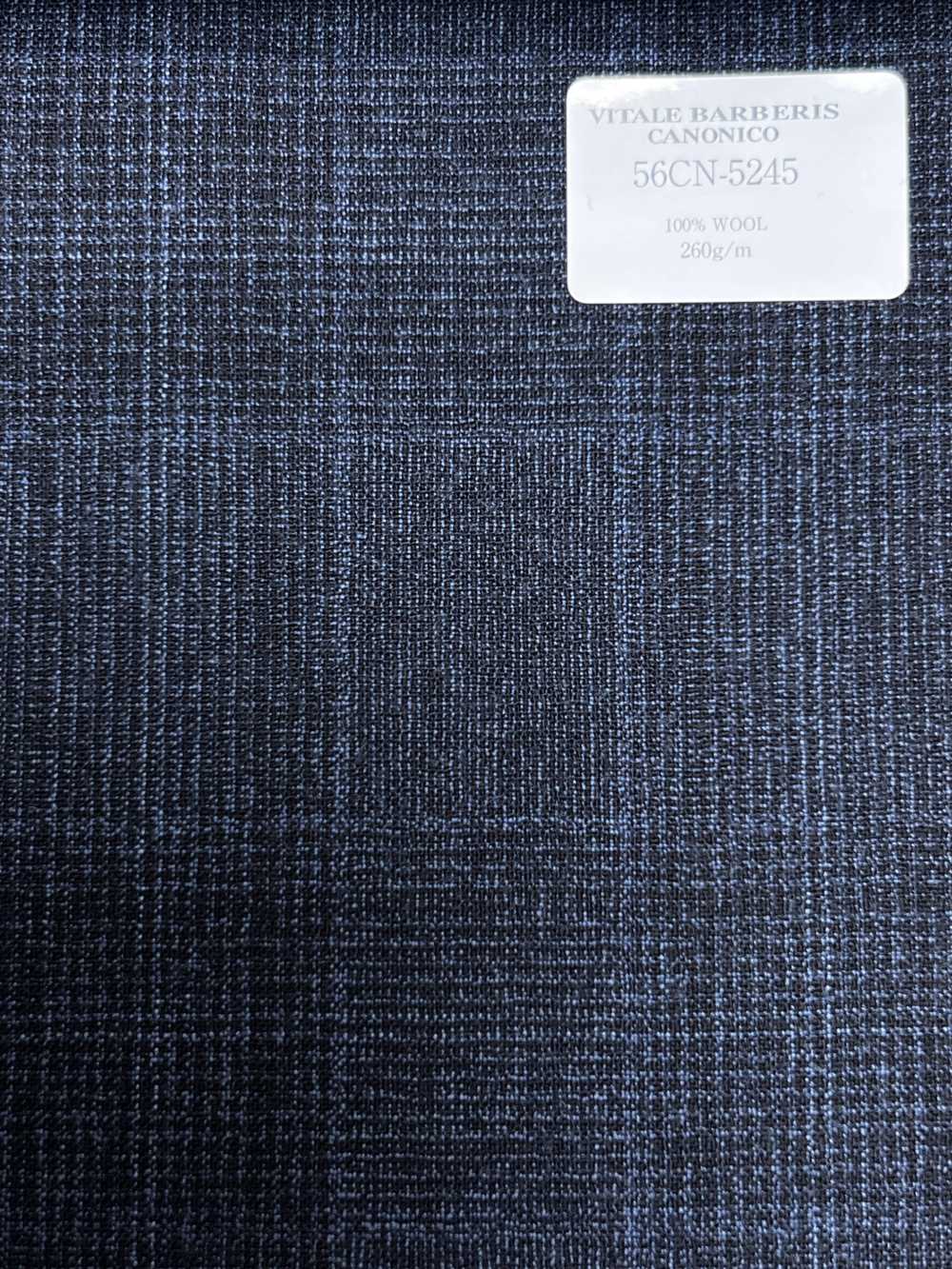 56CN5245 CANONICO MILLED TROPICAL xanh navy kẻ ô Glen[Vải] CANONICO