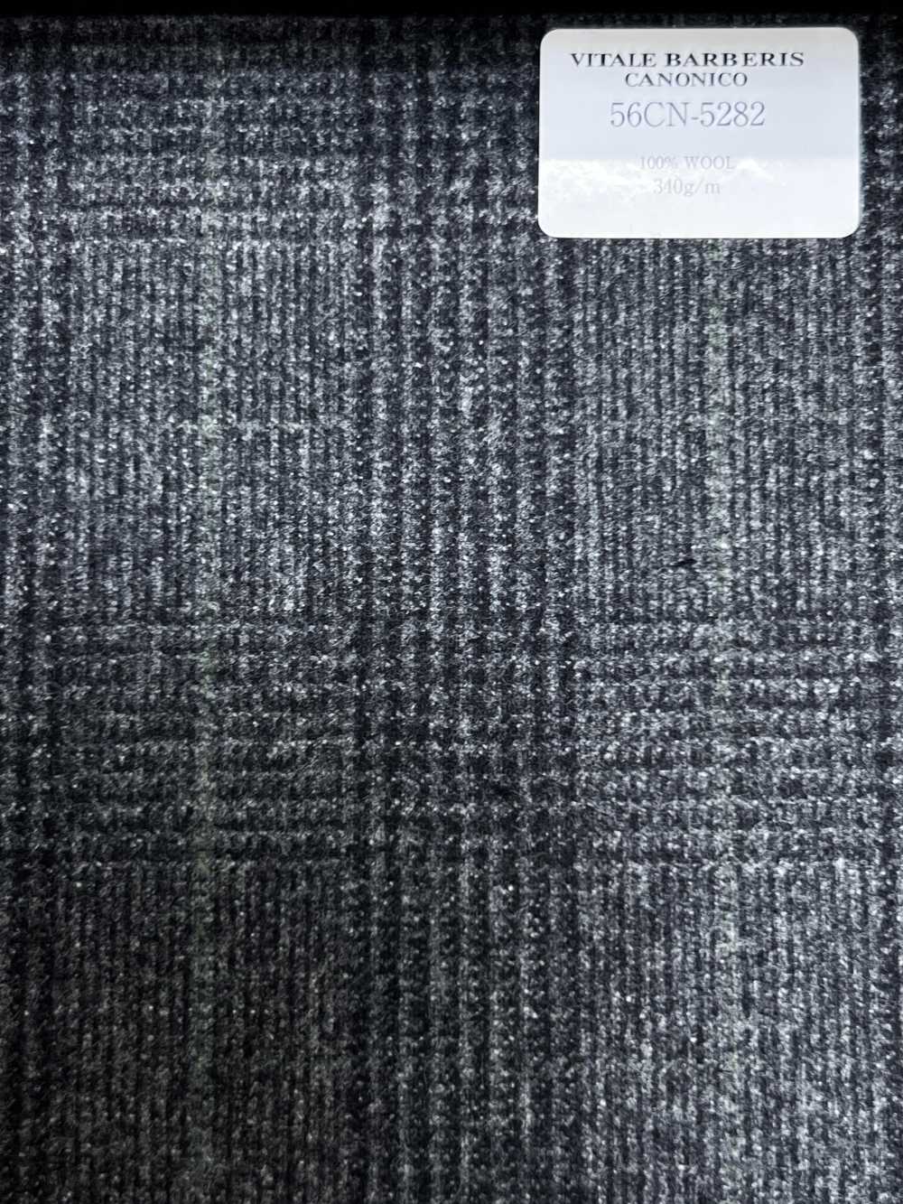 56CN5282 CANONICO ORIGINAL WOOLLEN FLANNEL xám/xanh lá caro Glen[Vải] CANONICO