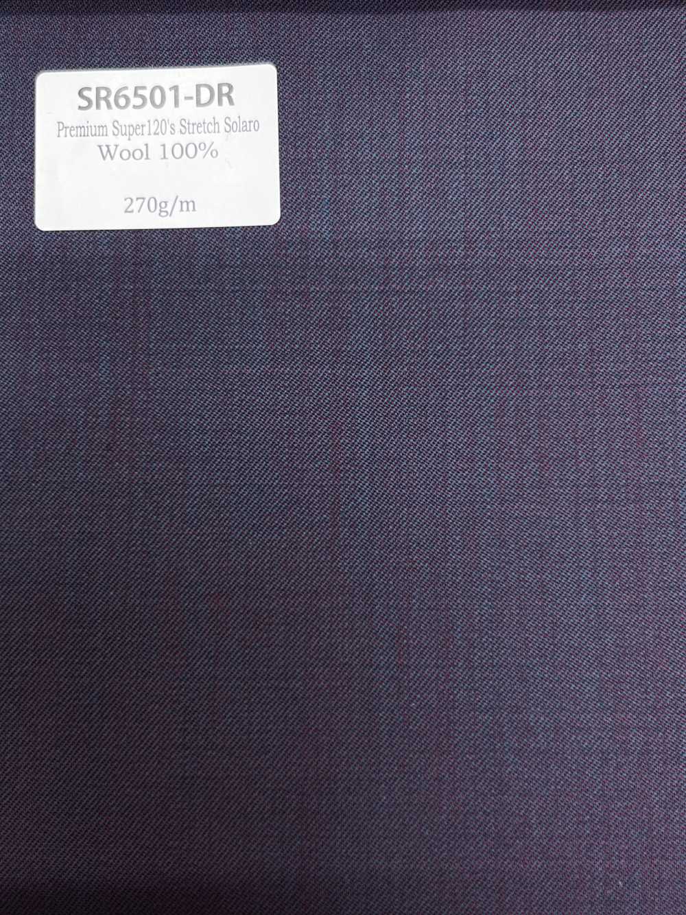 SR6501-DR Tiêu chuẩn  Hàng nội địa Nhật Premium Super120' chỉ đơn Stretch Solaro đỏ sẫm vải trơn không hoạ tiế[Vải] Hosoi Shoji Co., Ltd.
