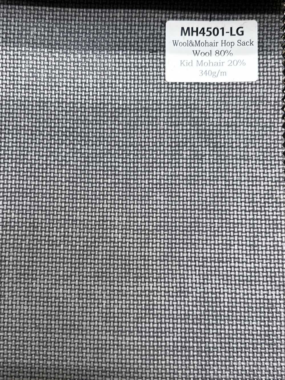 MH4501-LG Tiêu chuẩn vải hopsack mohair nội địa Nhật Bản màu xám nhạt[Vải] Hosoi Shoji Co., Ltd.