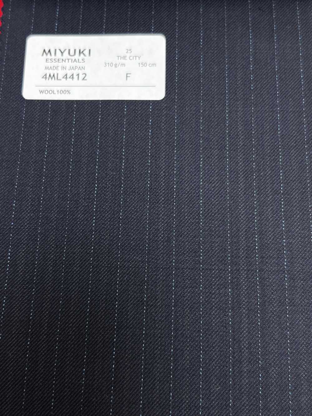 4ML4412 26AW THE CITY vải chéo xanh navy kẻ sọc[Vải] Miyuki Keori (Miyuki)