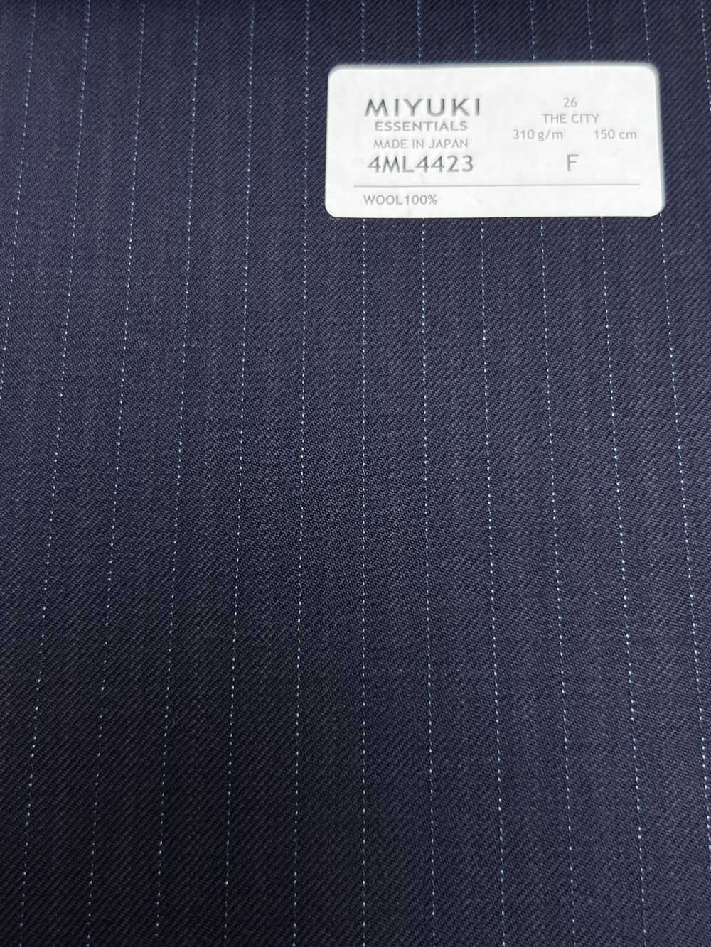 4ML4423 26AW THE CITY vải chéo xanh navy kẻ sọc[Vải] Miyuki Keori (Miyuki)