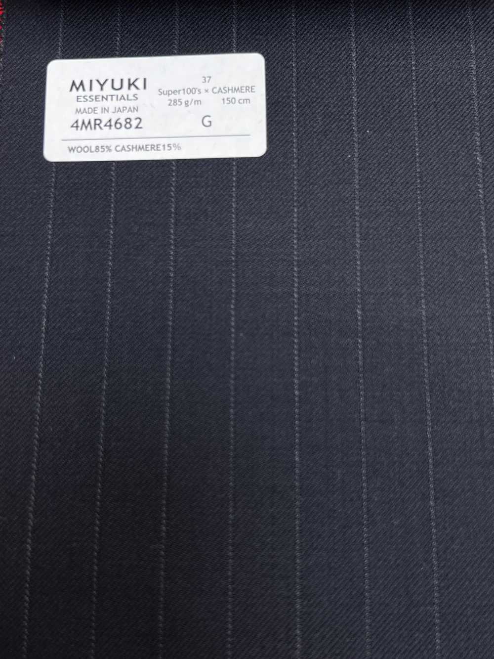 4MR4682 26AW Super100's × cashmere xanh navy kẻ sọc[Vải] Miyuki Keori (Miyuki)