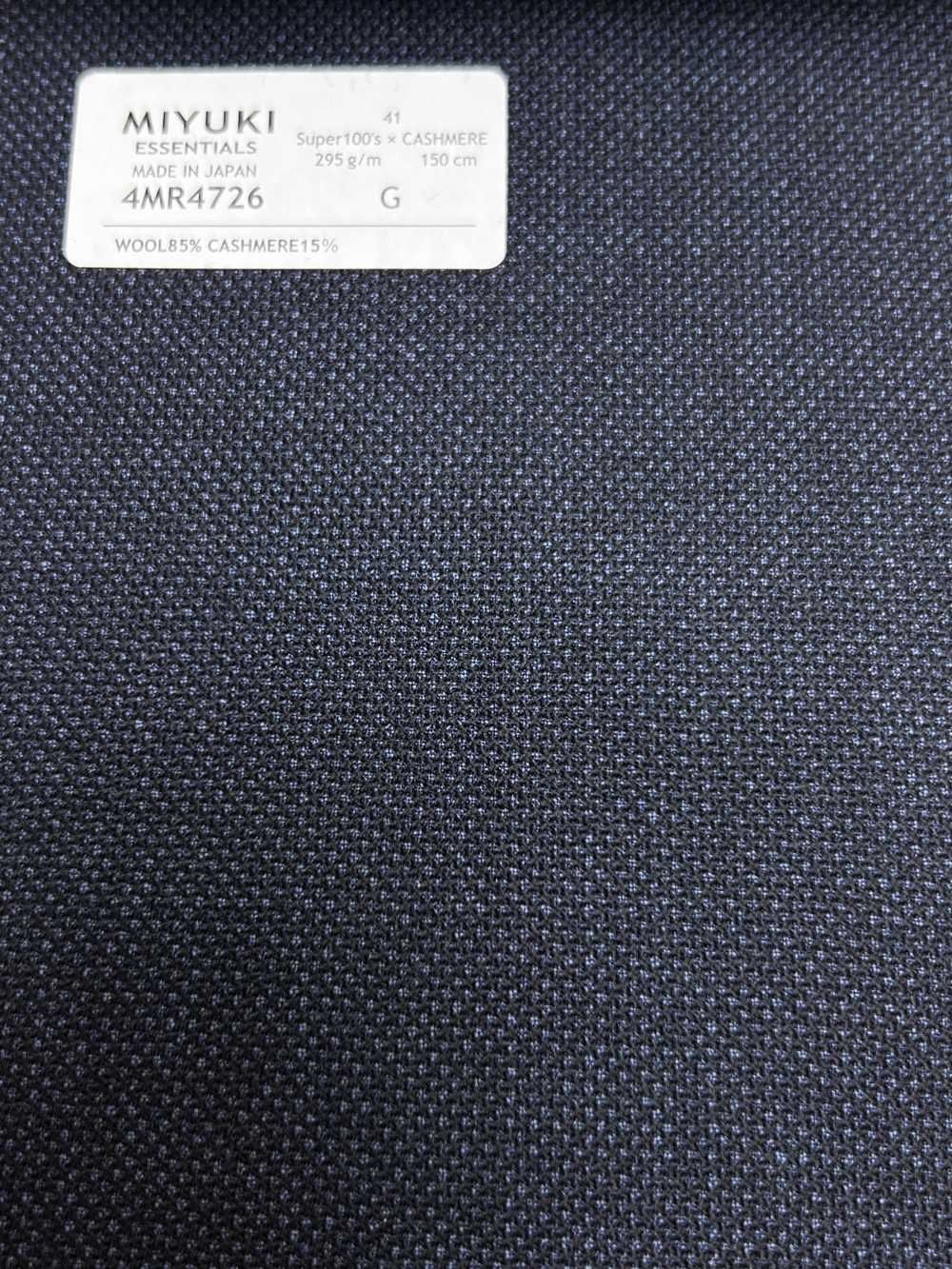 4MR4726 26AW Super100's × CASHIMERE xanh navy[Vải] Miyuki Keori (Miyuki)