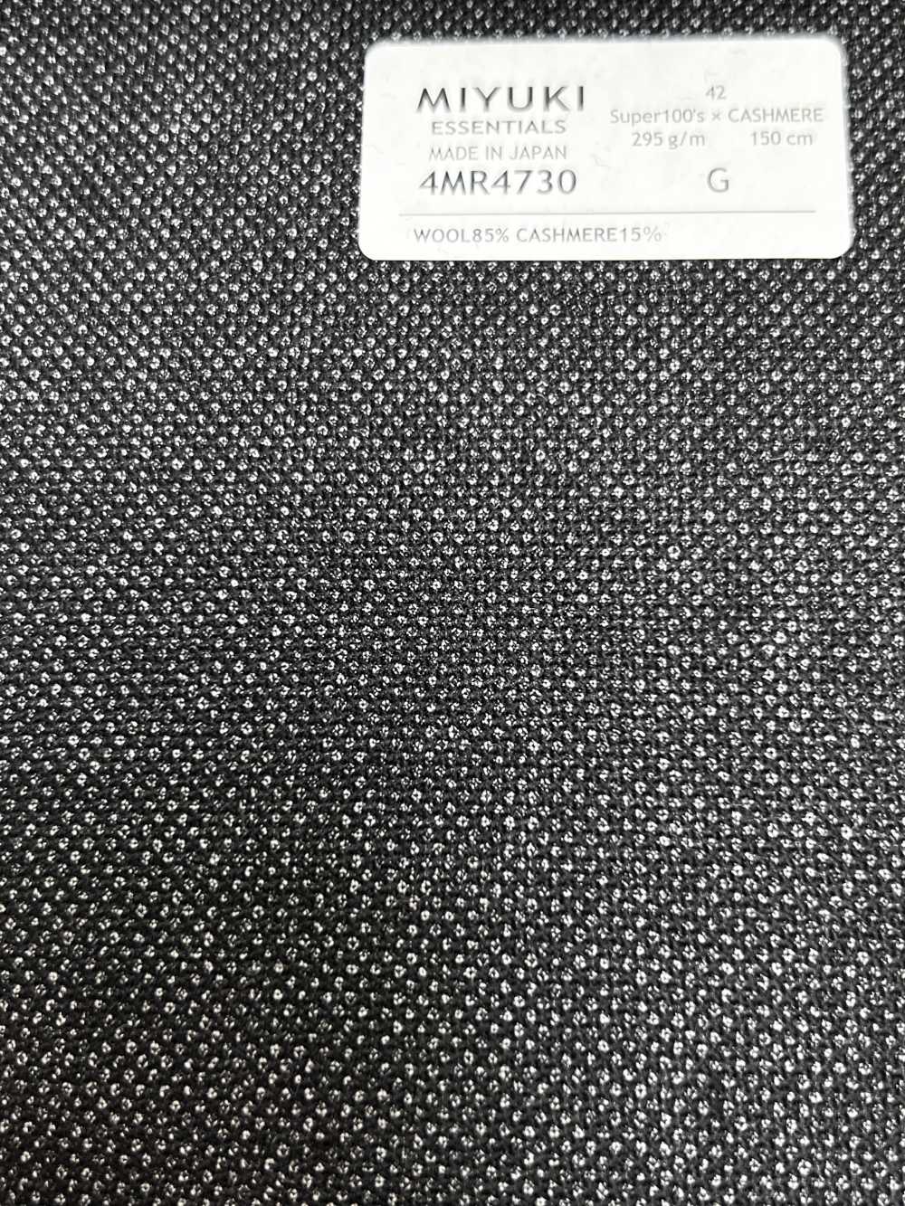 4MR4730 26AW Super100's × CASHIMERE xám than[Vải] Miyuki Keori (Miyuki)