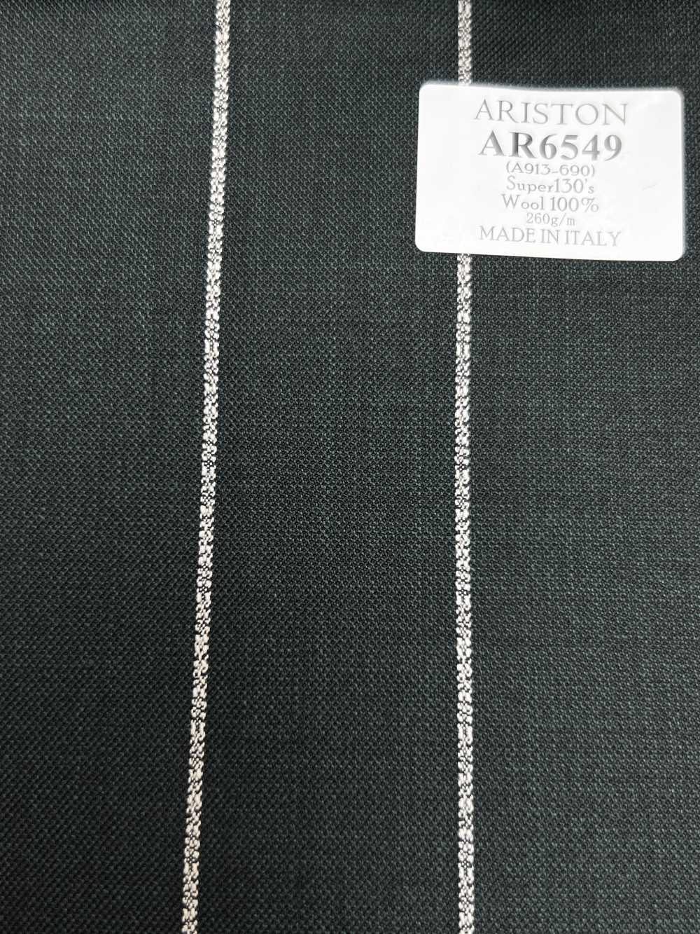 AR6549 ARISTON Super130's kẻ sọc xanh lá × trắng[Vải] Hosoi Shoji Co., Ltd.