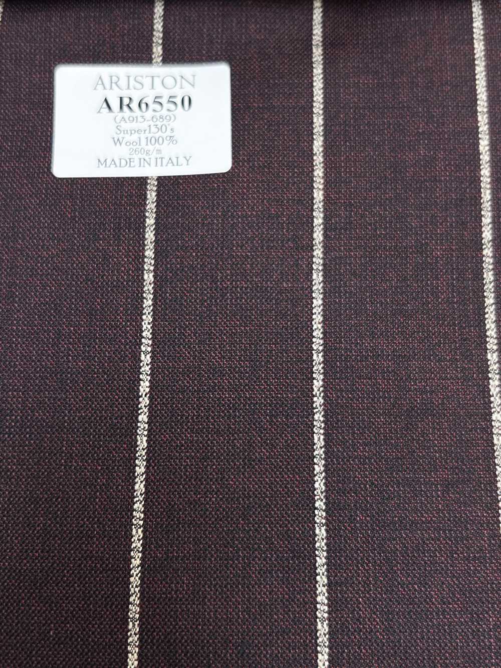 AR6550 ARISTON Super130's nâu × trắng kẻ sọc[Vải] Hosoi Shoji Co., Ltd.