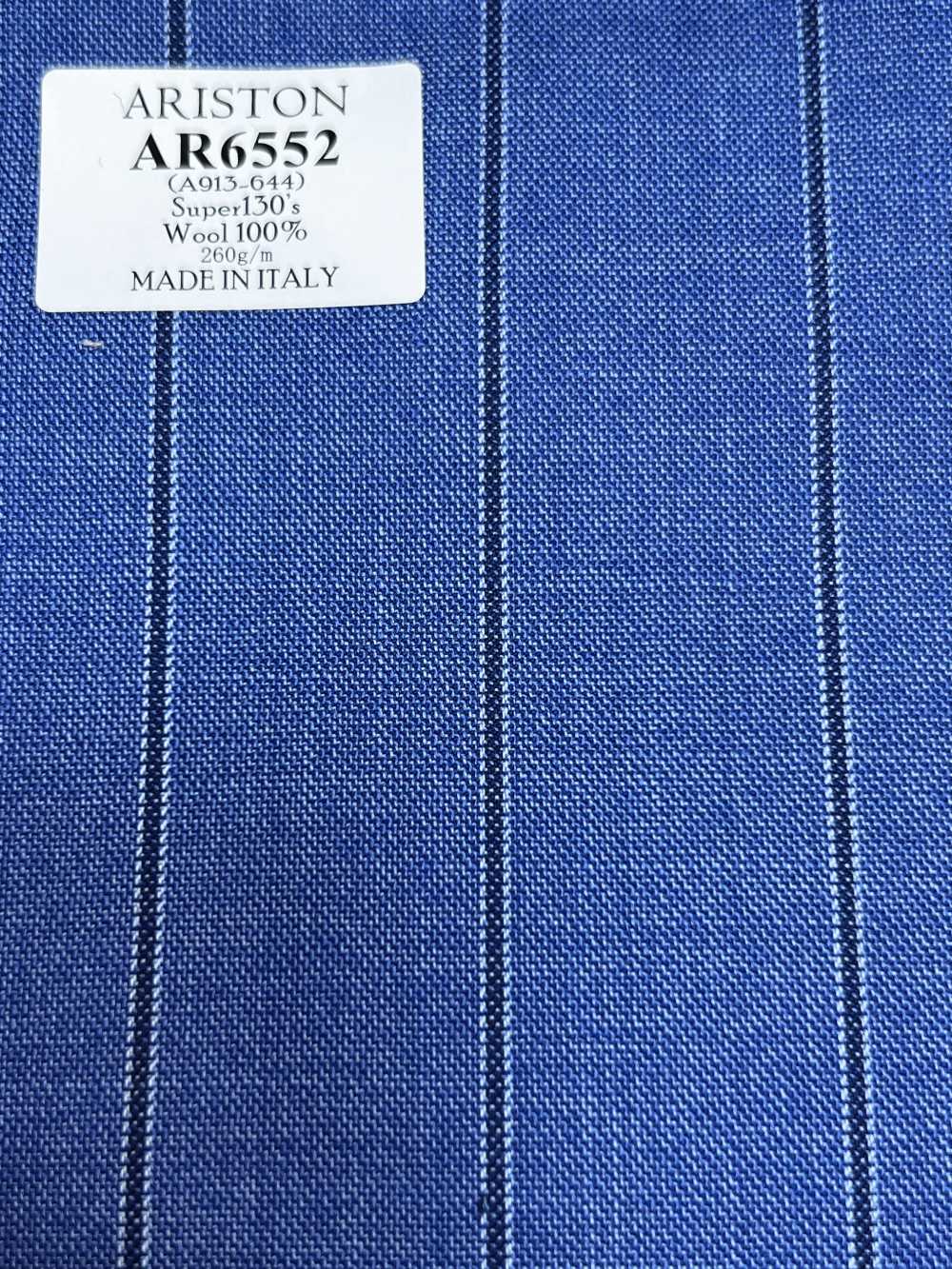 AR6552 ARISTON Super130's kẻ sọc xanh lam × xanh navy[Vải] Hosoi Shoji Co., Ltd.